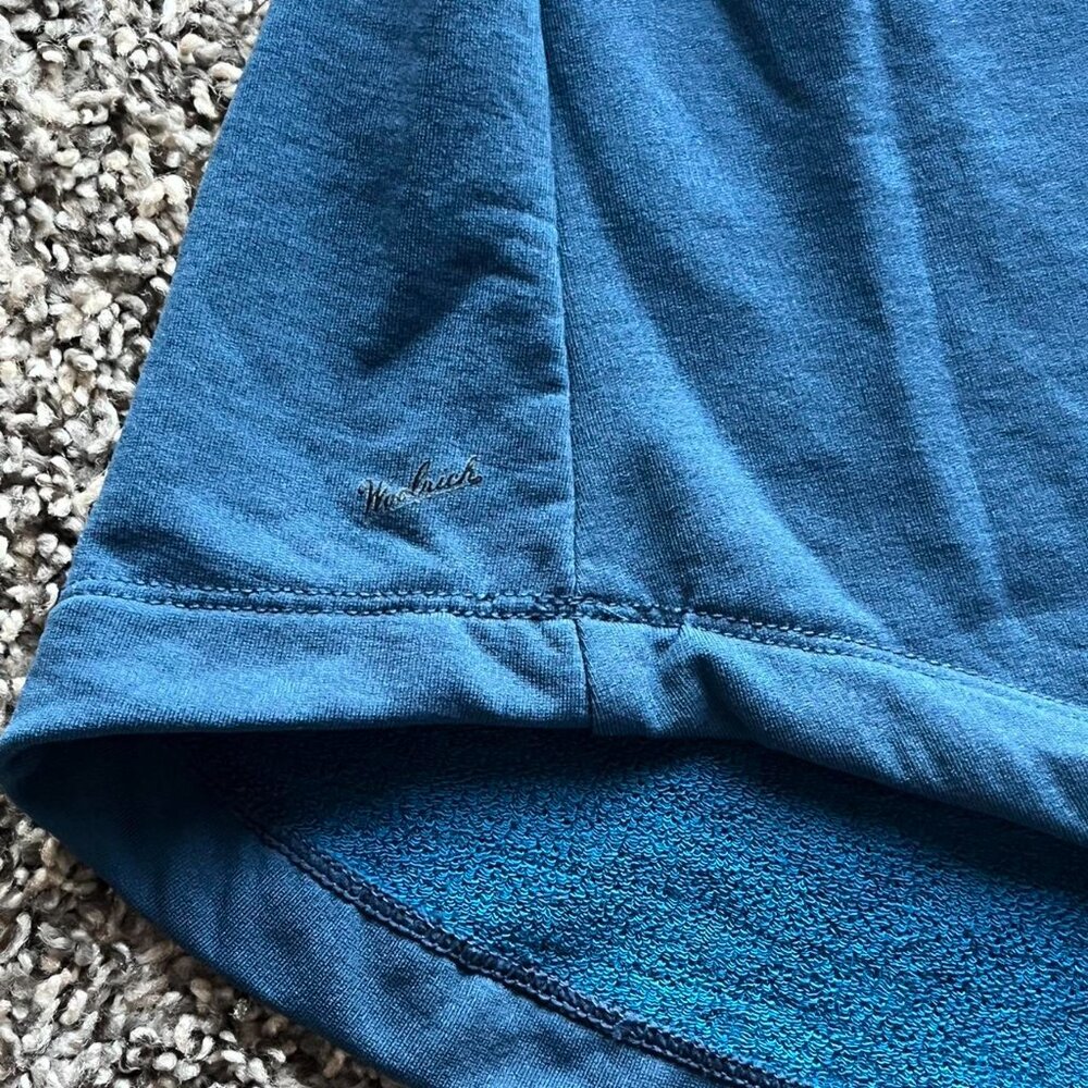 Blue Woolrich Womens Large Button Up Long Sleeve Merino Wool Top, - Picture 5 of 8